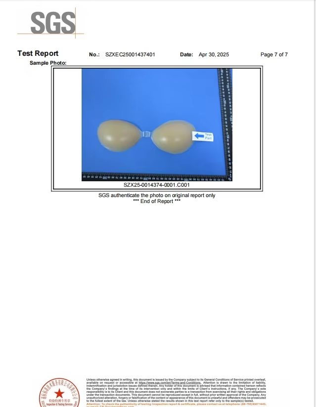 RoHS compliance certification applicable to nipple cover and silicone bra products