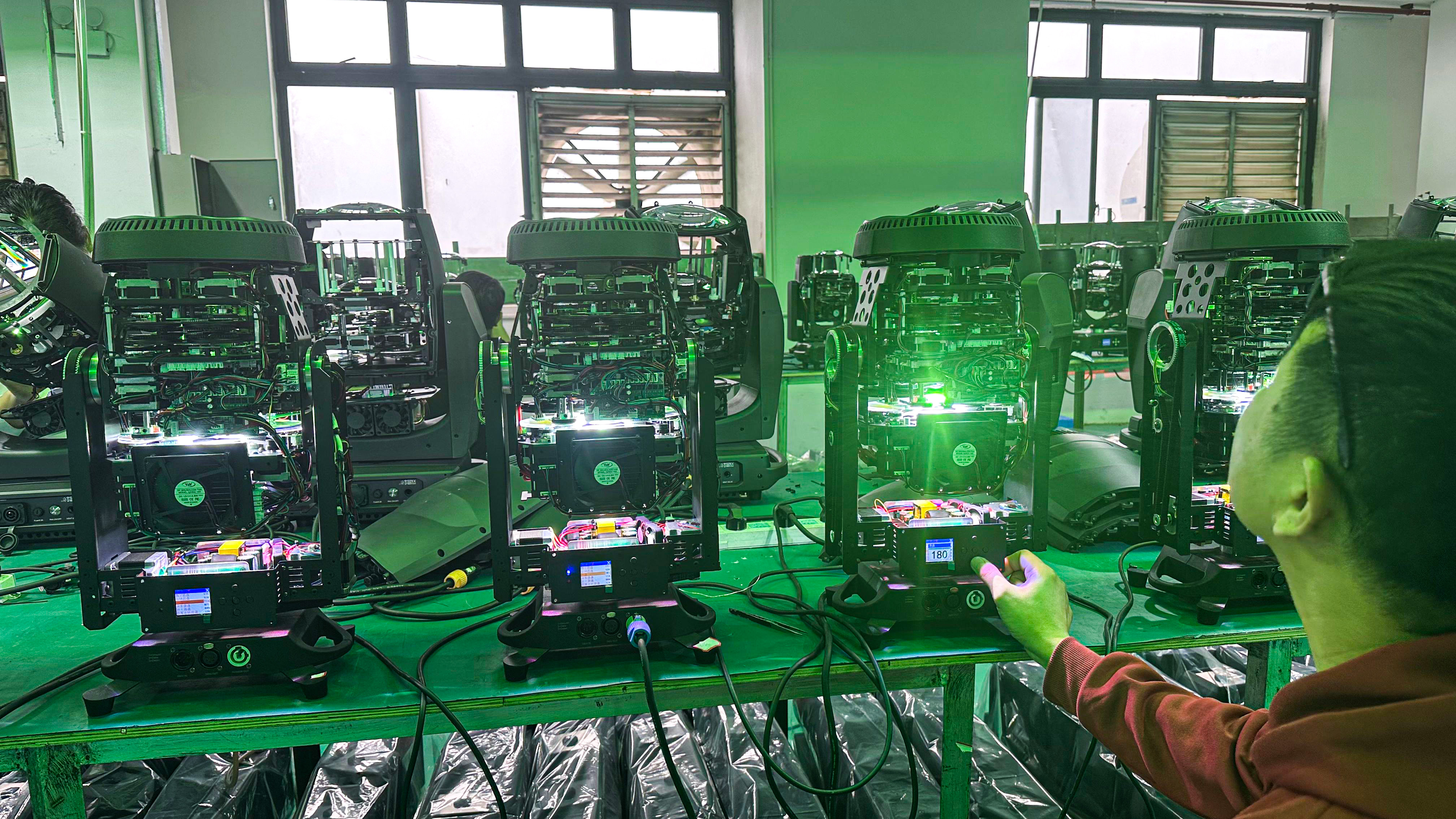 SMT and electronic assembly line for professional LED PAR light manufacturing