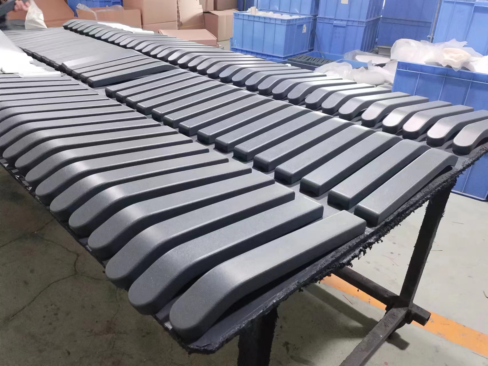 Raw material inspection and preparation area for bathroom accessories