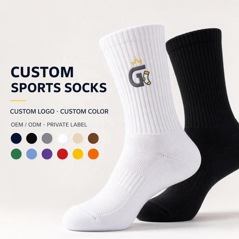 Custom athletic socks for promotional and sports branding projects