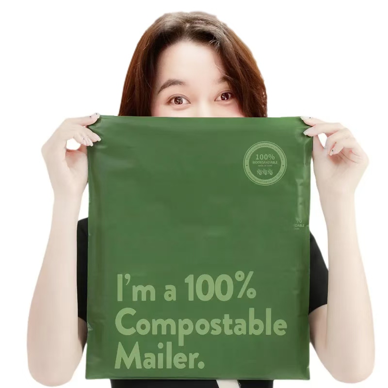 Compostable custom mailing bag for eco-friendly shipping and logistics