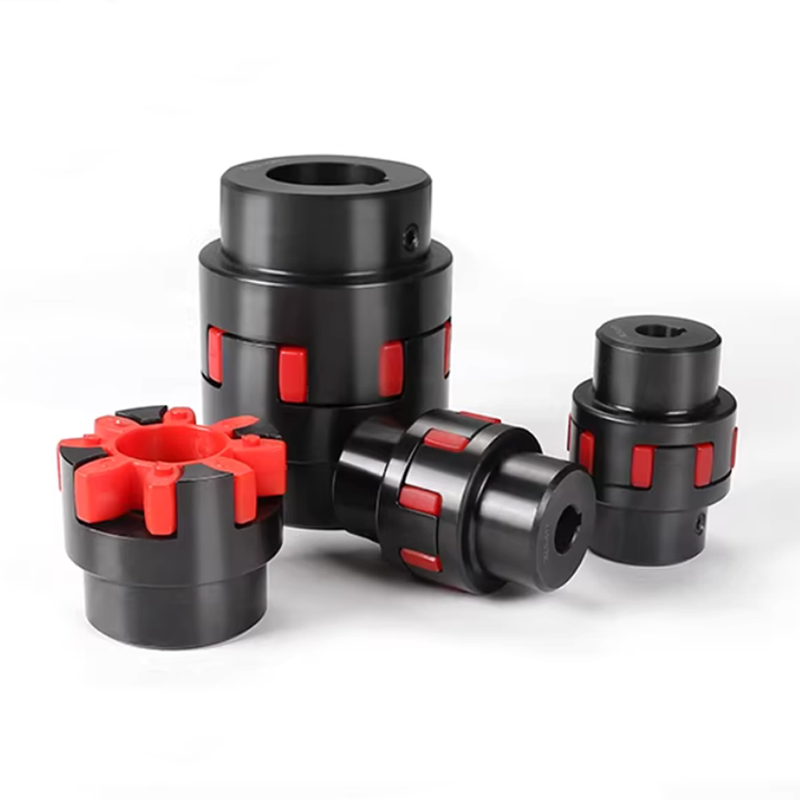 Flexible shaft coupling with various bore sizes and clamp mounting