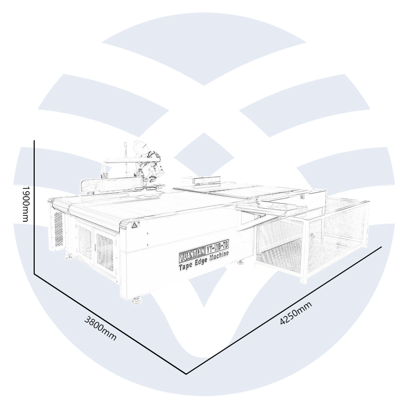 YT-WB-7B Mattress Tape Edge Machine Dimensions