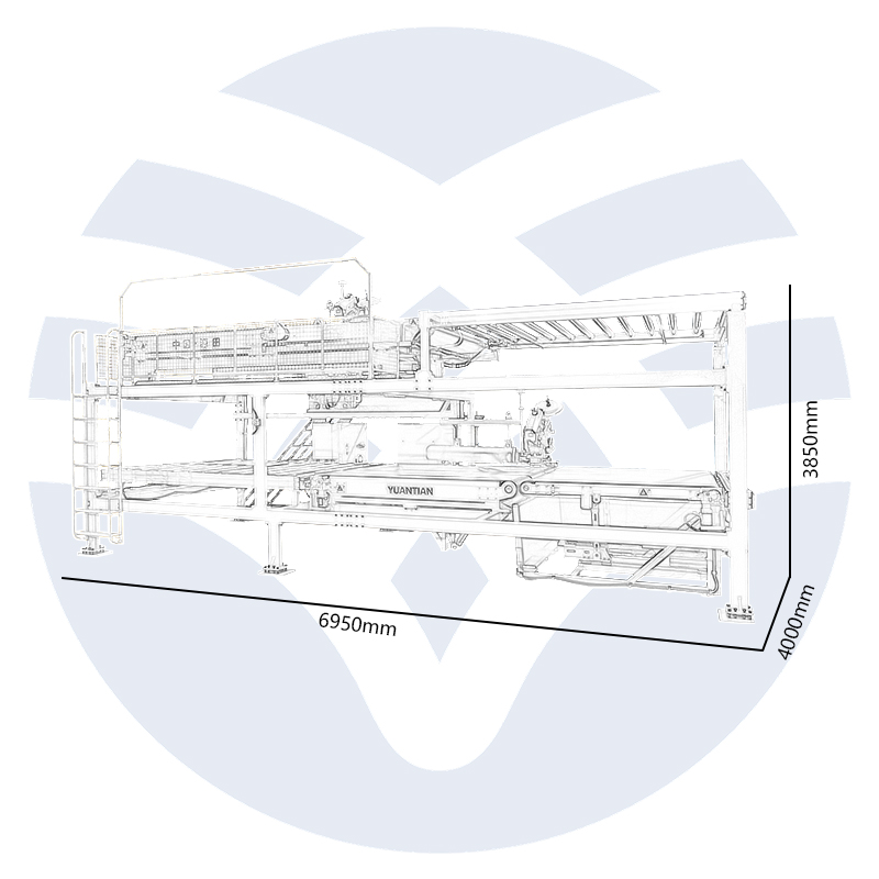 YT-WB-6A Automatic Mattress Tape Edge Machine Dimensions