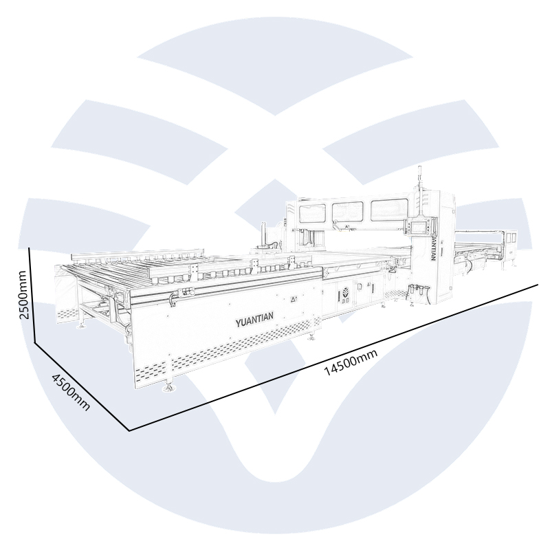 Mattress spraying line dimensions and technical parameters