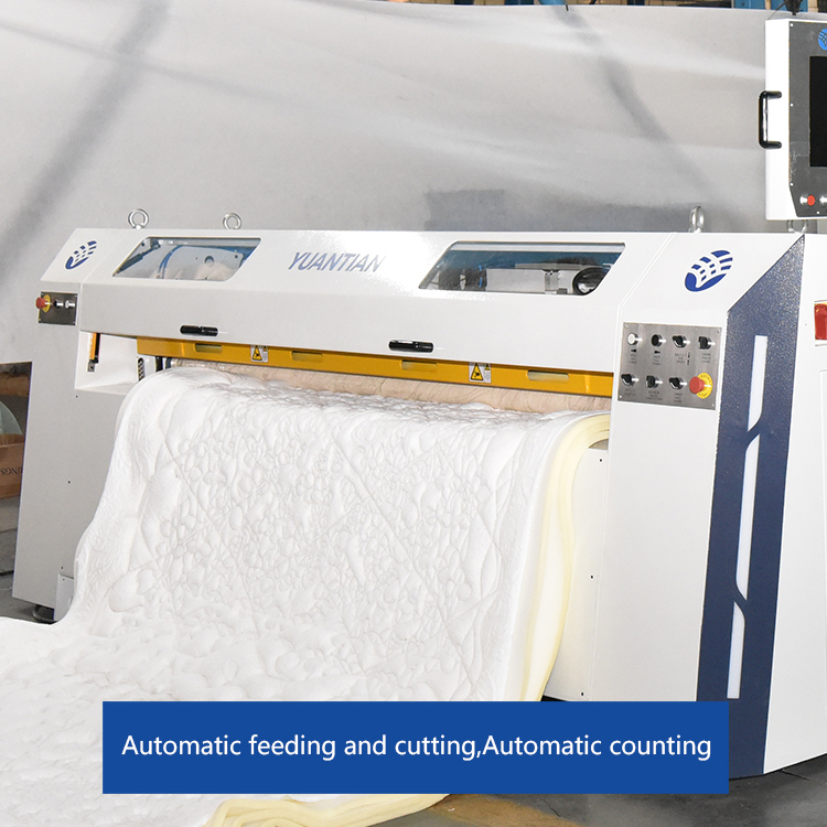 Control panel and digital interface of the mattress quilting machine