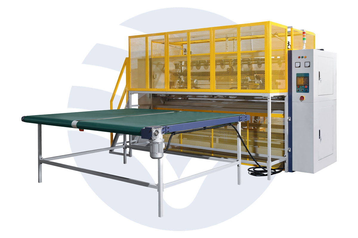 YT-CJ-3A Panel Cutting Machine side profile highlighting material feed area