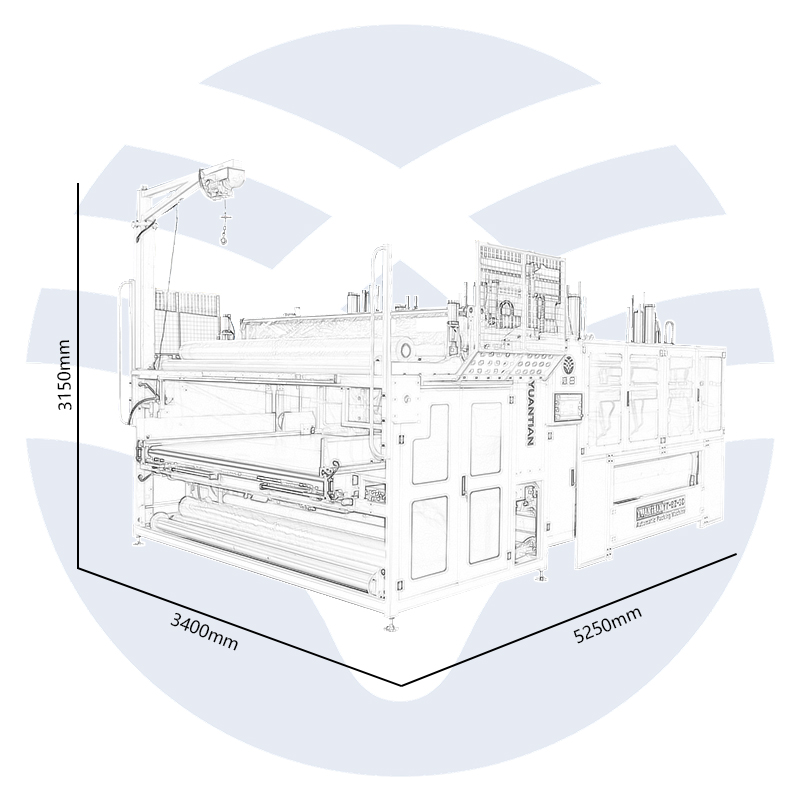 Detailing sealing and packing mechanism of YT-BZ-3C Mattress Packing Machine
