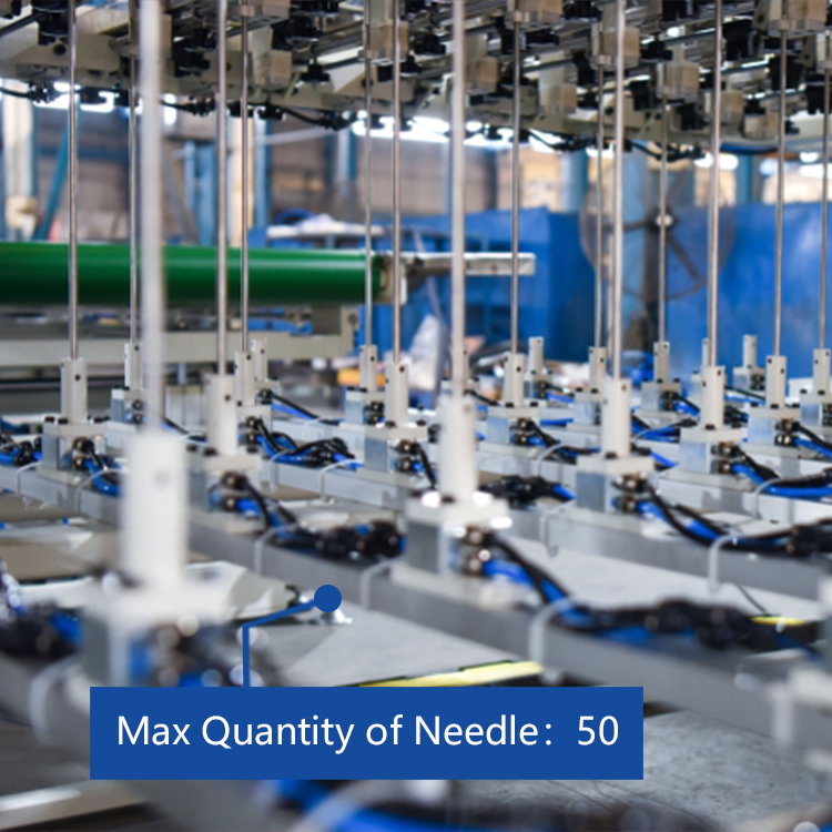 Needle configuration details of YT-CD-4A Mattress Tufting Machine