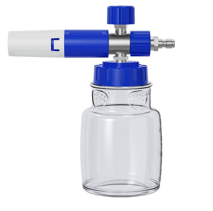 Stainless steel snow foam cannon metal components and quick connect adapter