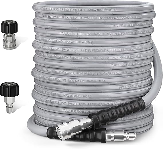 Heavy duty steel wire high pressue hose with G3/8 fittings