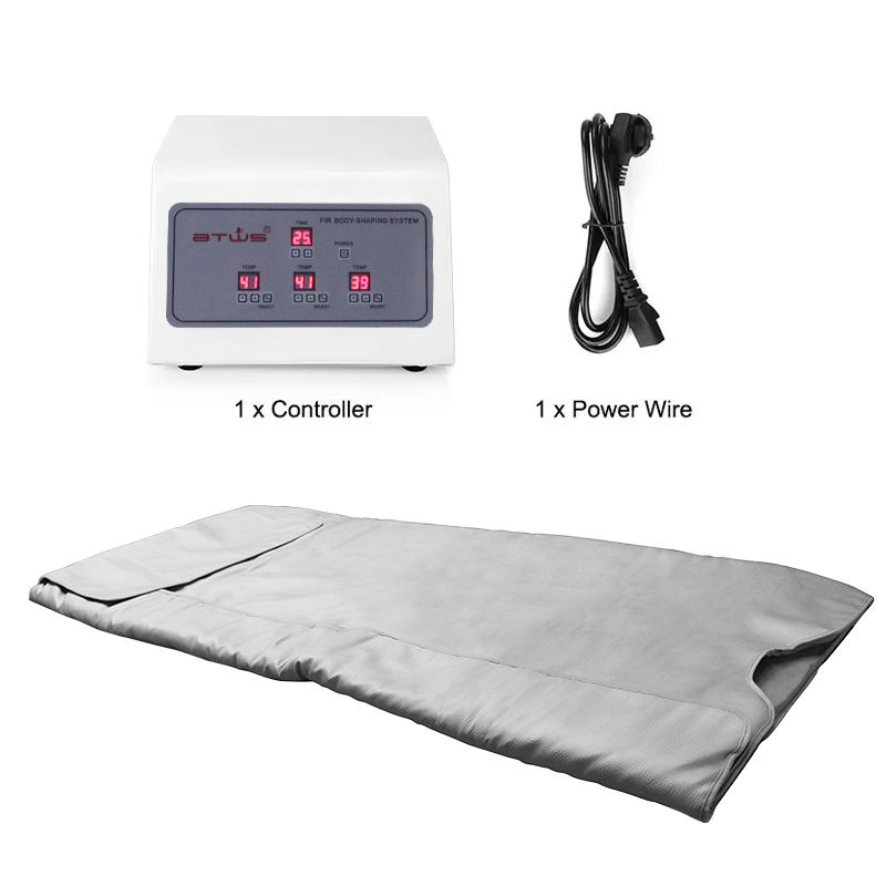 3 Zones Button Infrared Sauna Blanket Velcro Type BW-803 for professional and home wellness