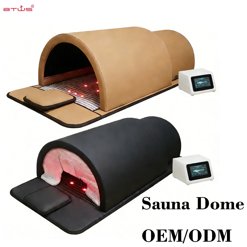 Infrared Sauna Dome with red lights and negative ions