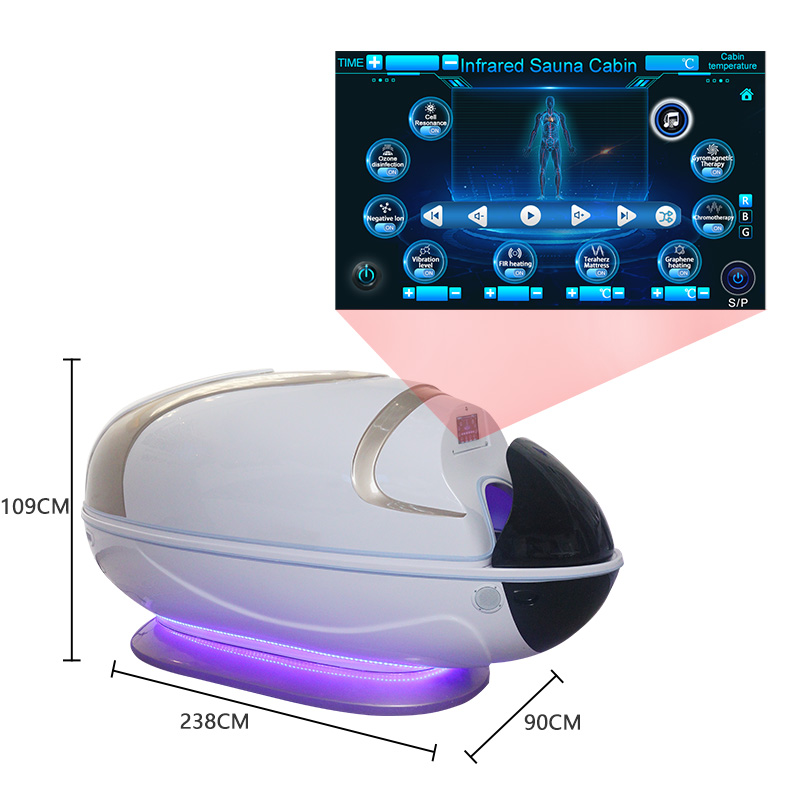 BW-608 Graphene Health capsule infrared dry sauna capsule for commercial spa