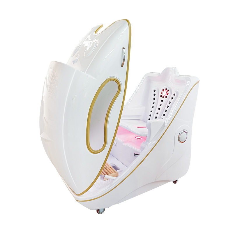 BW-601 Acrylic sitting capsule front view showing high-grade eco-friendly materials