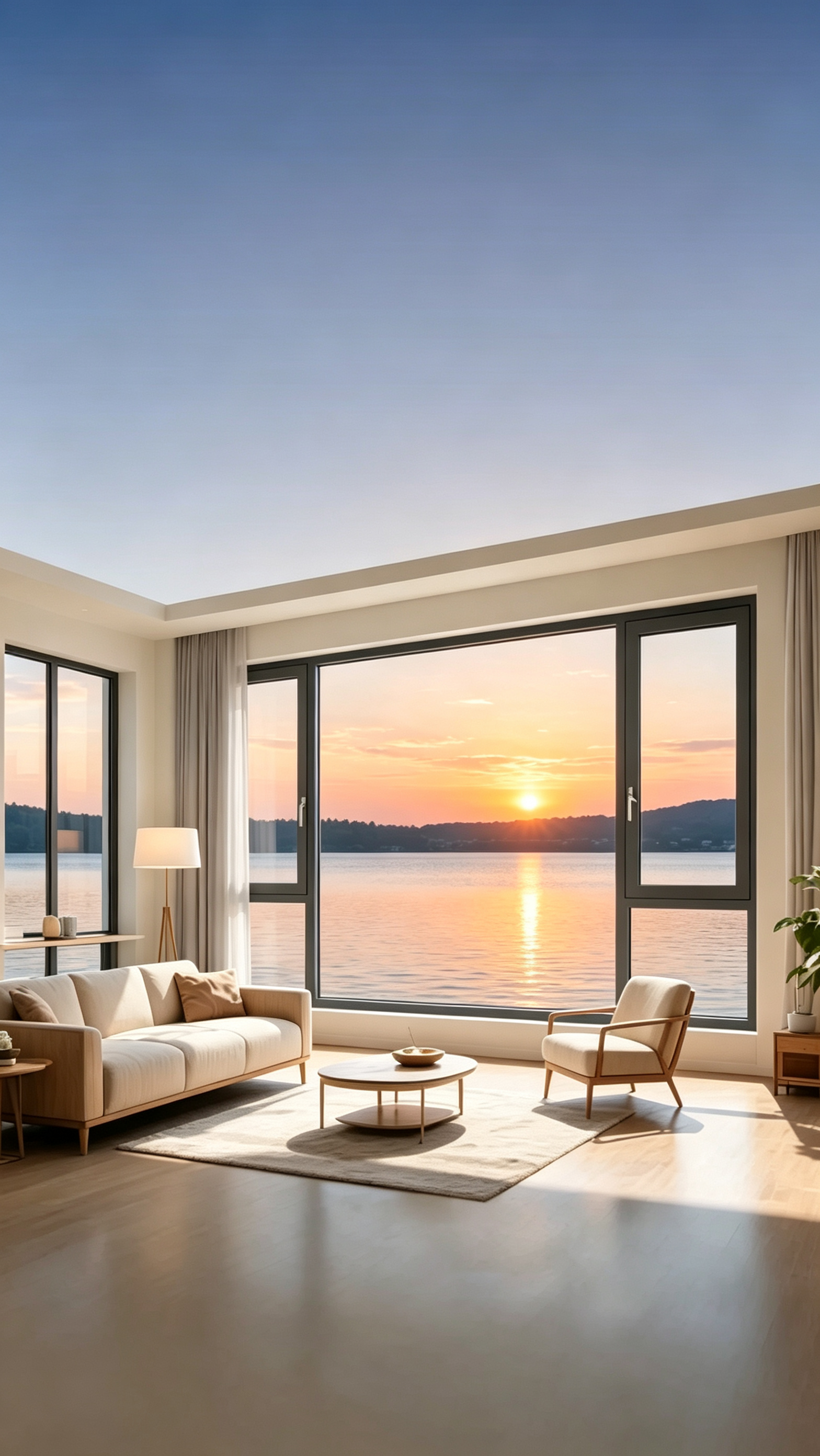 Assembled aluminum casement window undergoing physical quality inspection