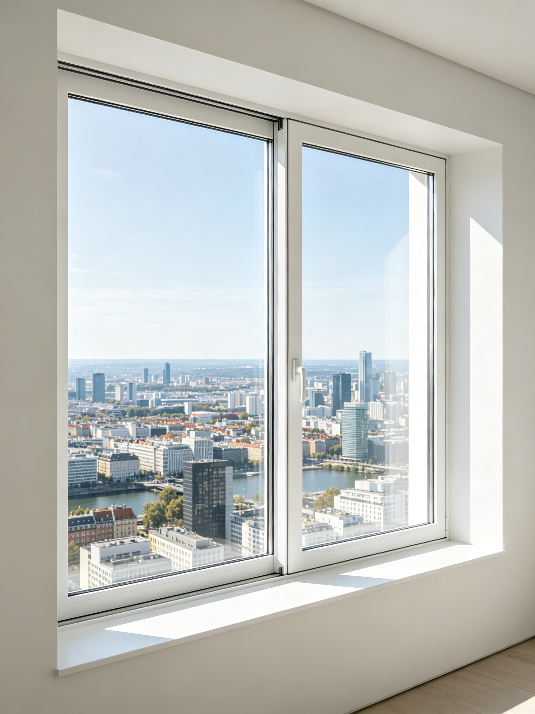 6063-T5 Native Aluminum sliding window for commercial buildings
