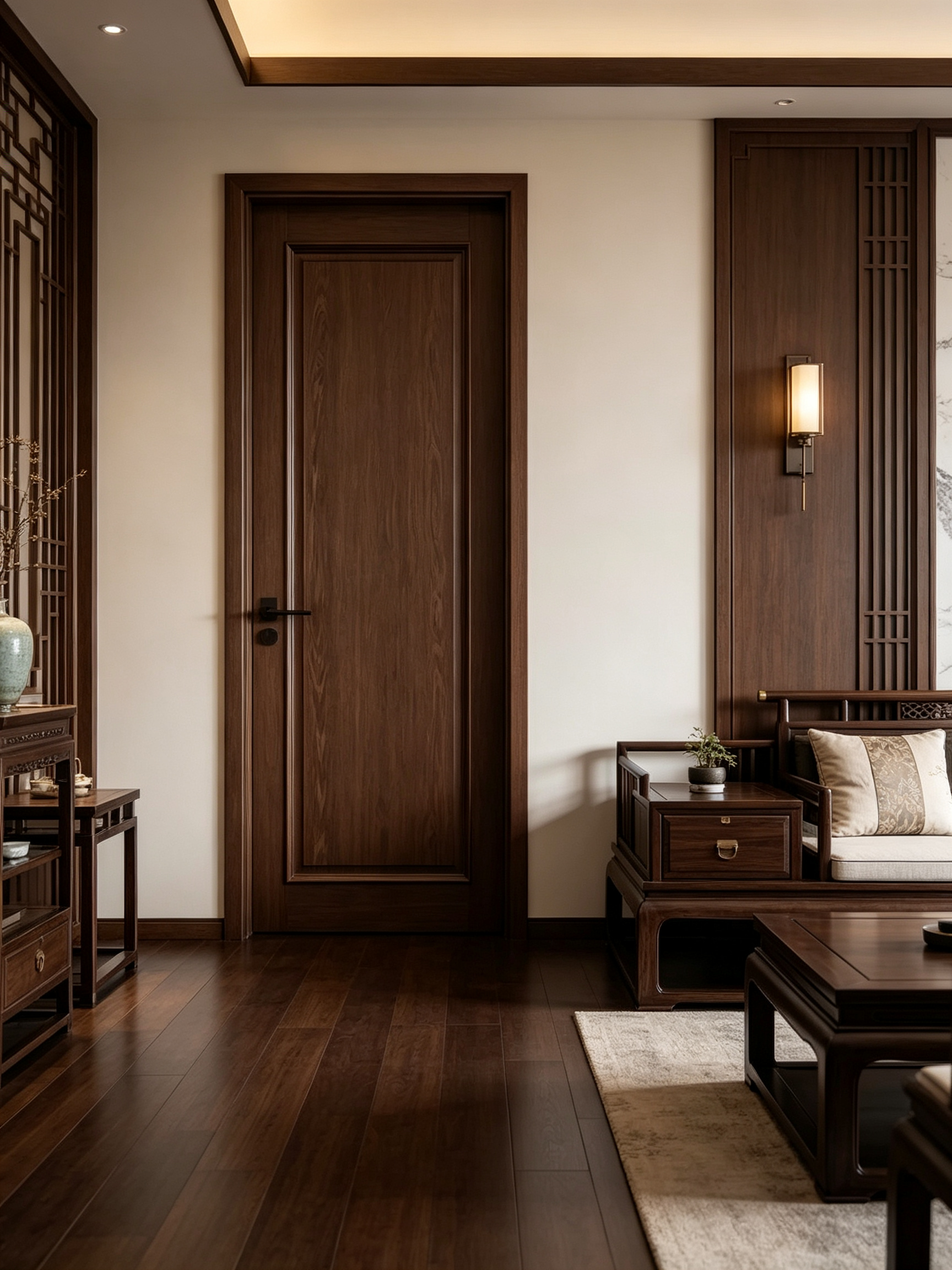 Sustainable commercial interior door with melamine veneer