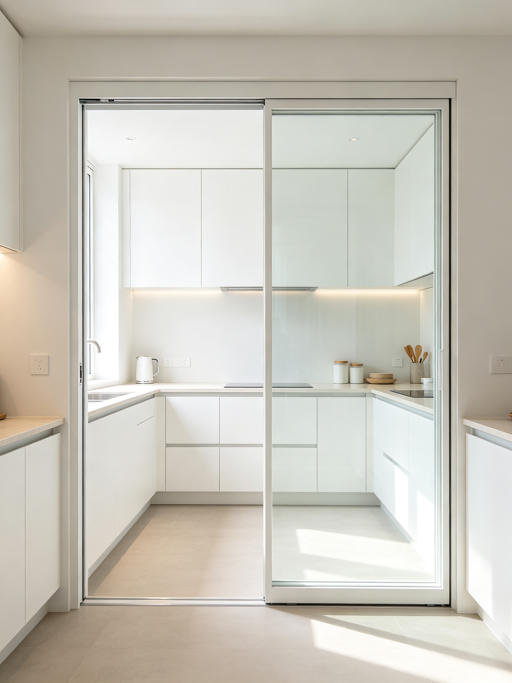 High-quality sliding door frame detailing structural integrity for commercial use
