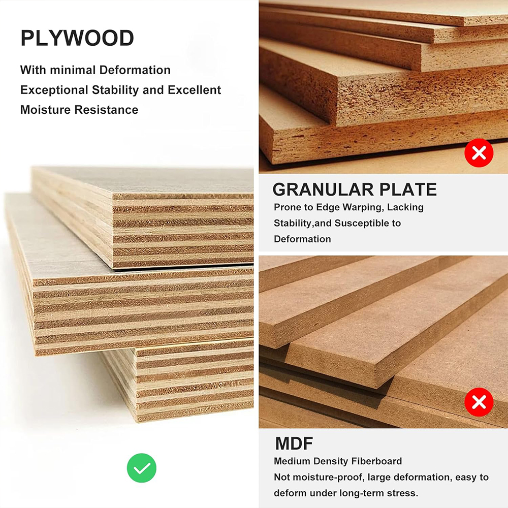 Plywood versus MDF durability and moisture resistance comparison for bathroom vanities