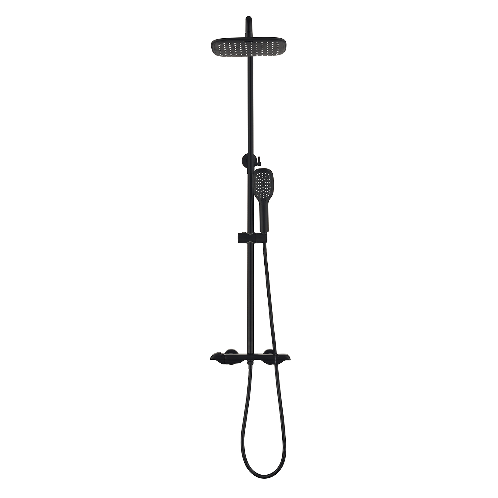 Luxury Thermostatic Complete Shower System with rough-in valve for commercial bathrooms