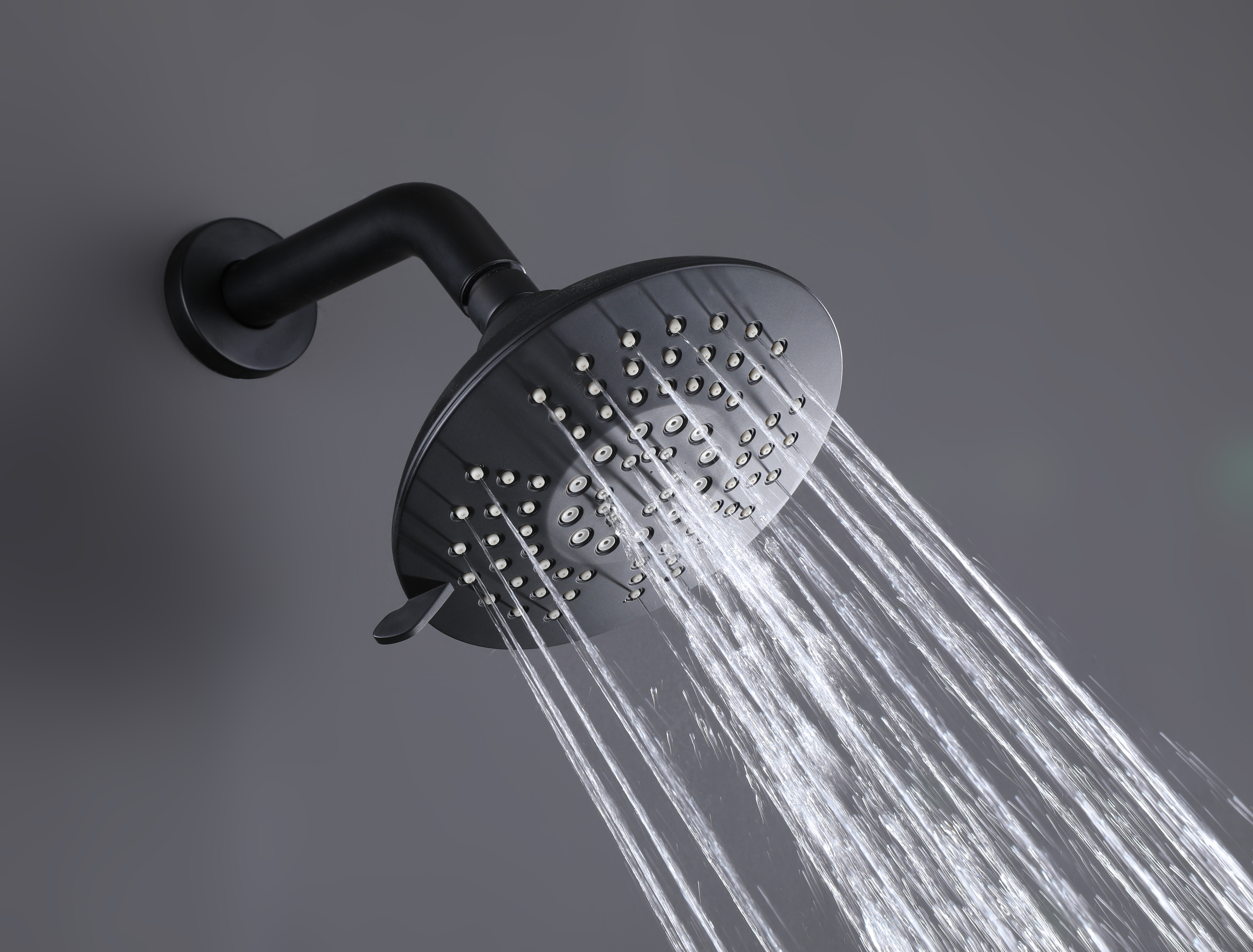 Wall-mounted shower installation configuration