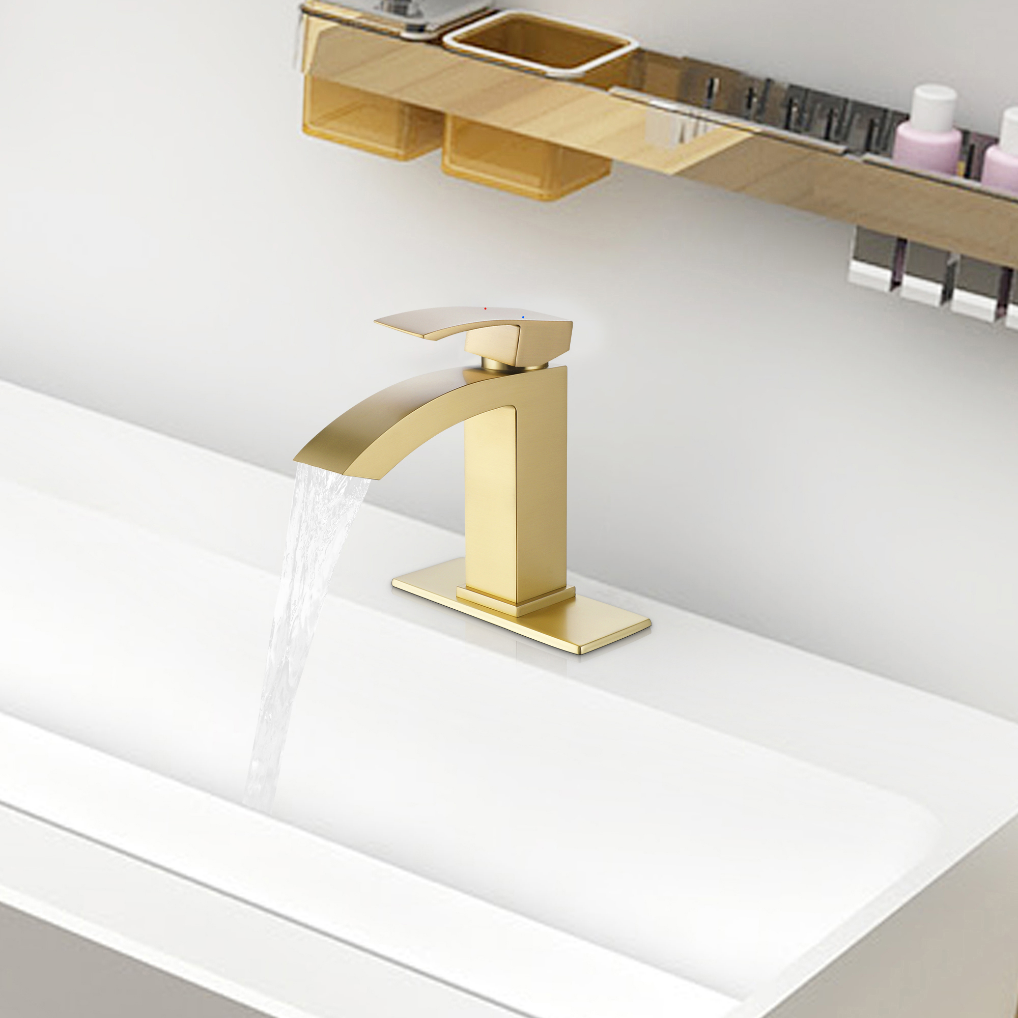 Deck mounted single hole faucet product view