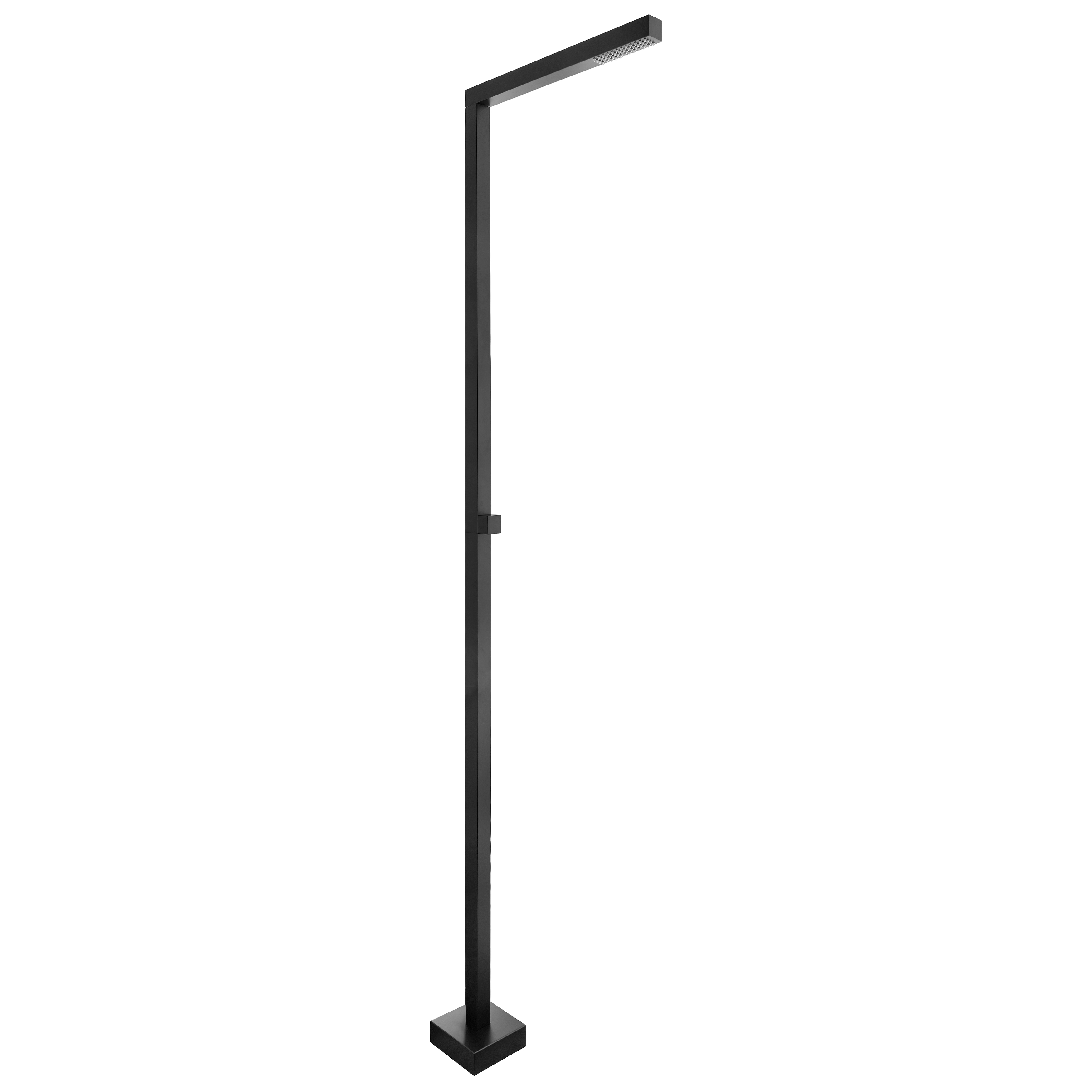 316 Stainless Steel Freestanding Outdoor Shower in Matte Black