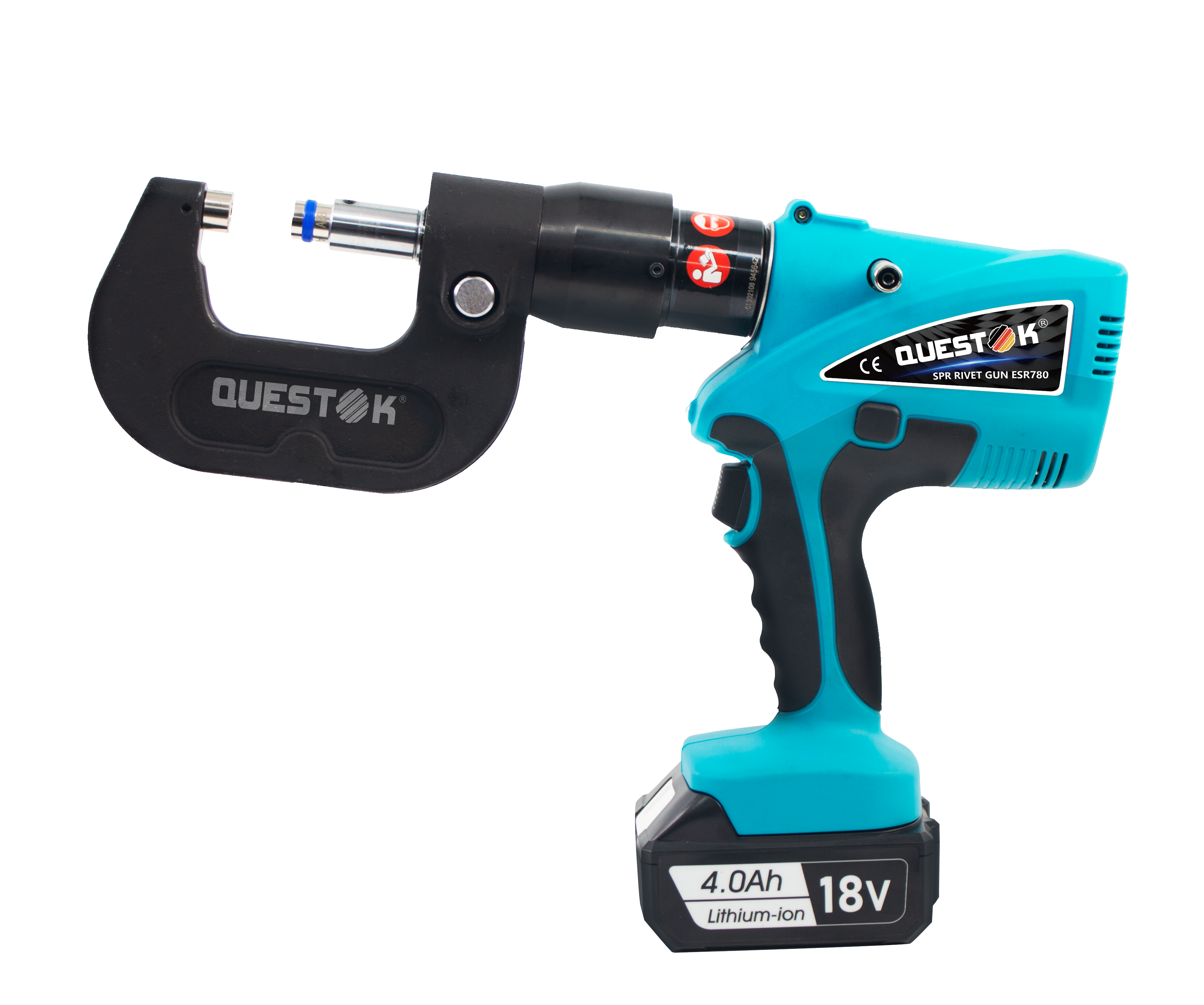 Cordless clinching gun for portable sheet metal joining and pergola assembly