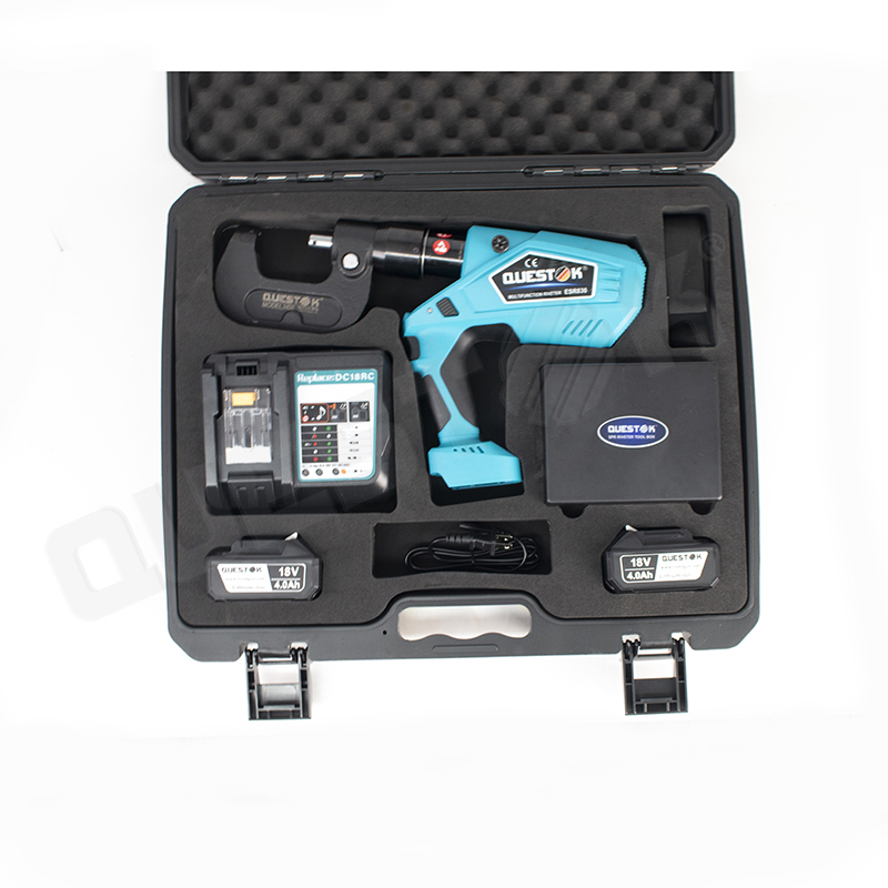 Handheld PEM nuts and studs installation tool during assembly line quality testing