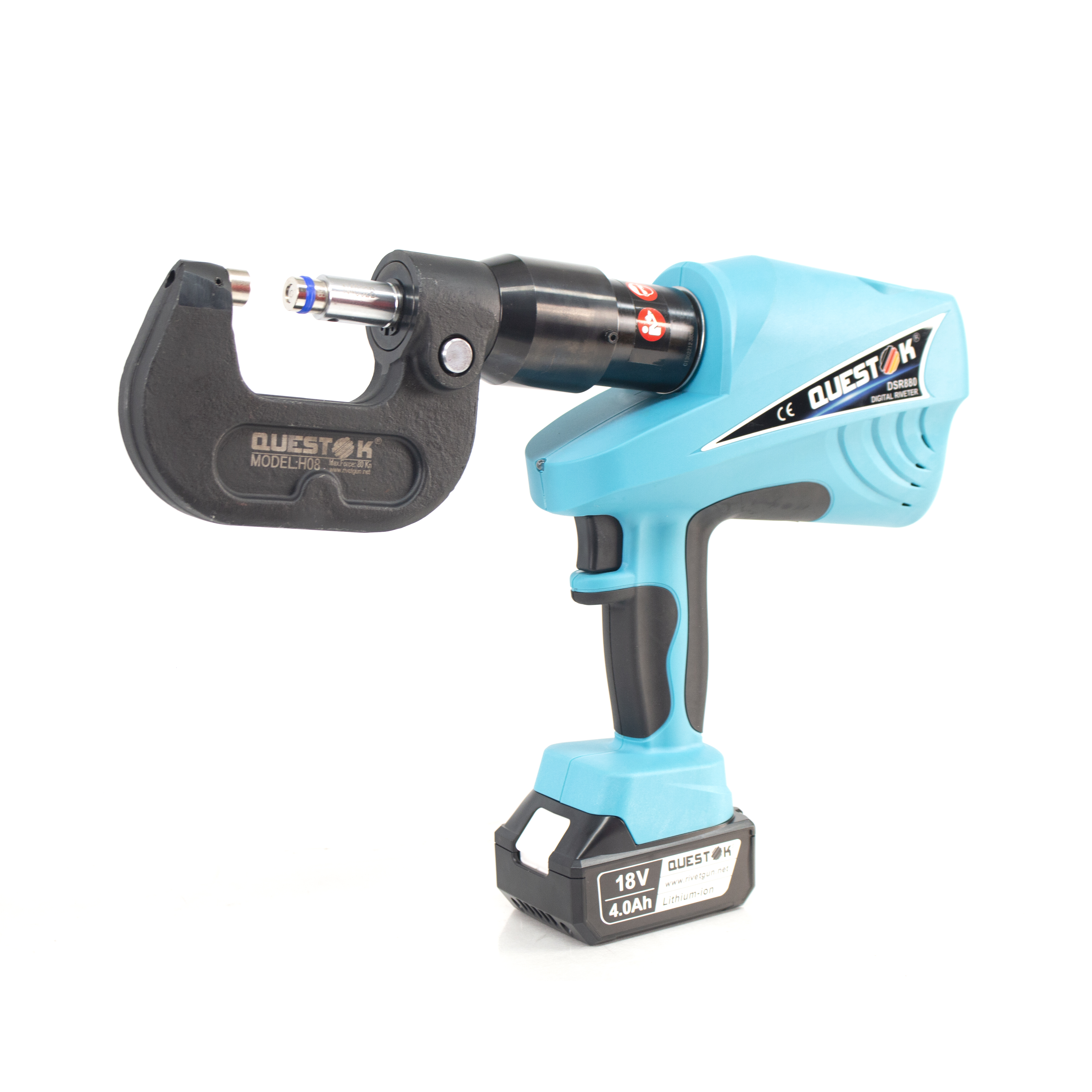 Intelligent pressure adjustable handheld aircraft assembly riveting system for aerospace applications