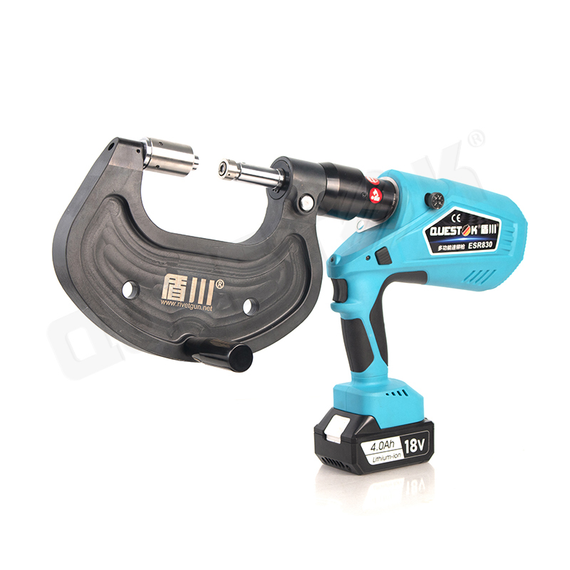 Questok portable handheld clinching gun for sheet-metal joining