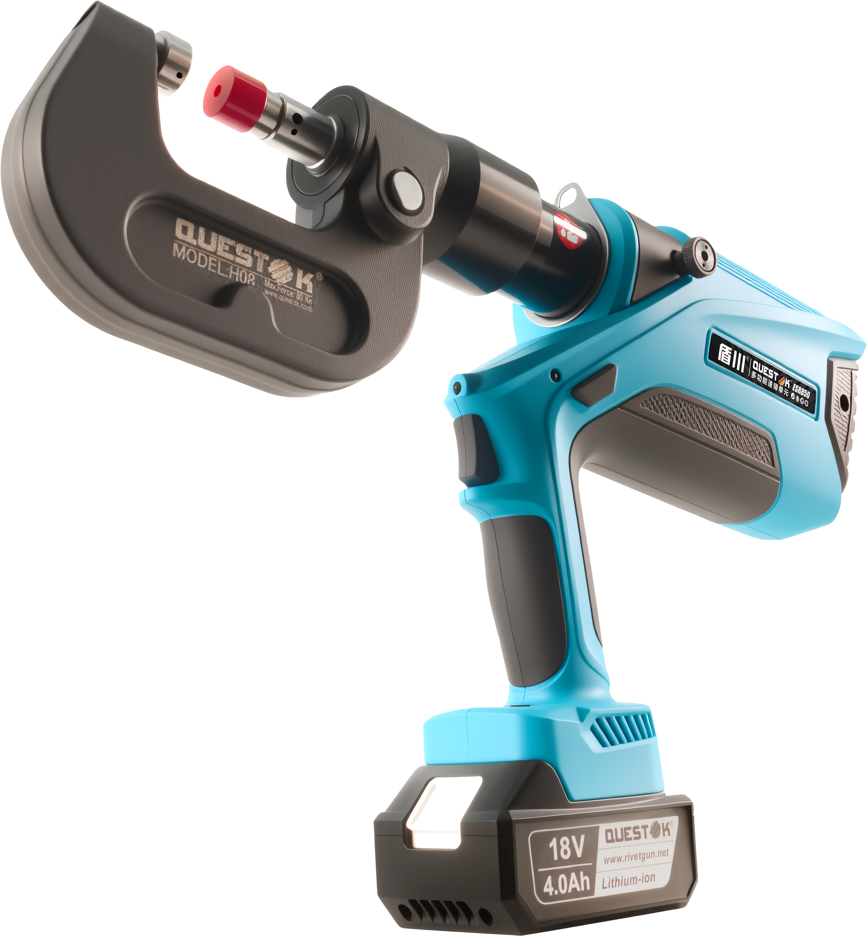 Handheld sheet metal clinching tool for different sheet thicknesses