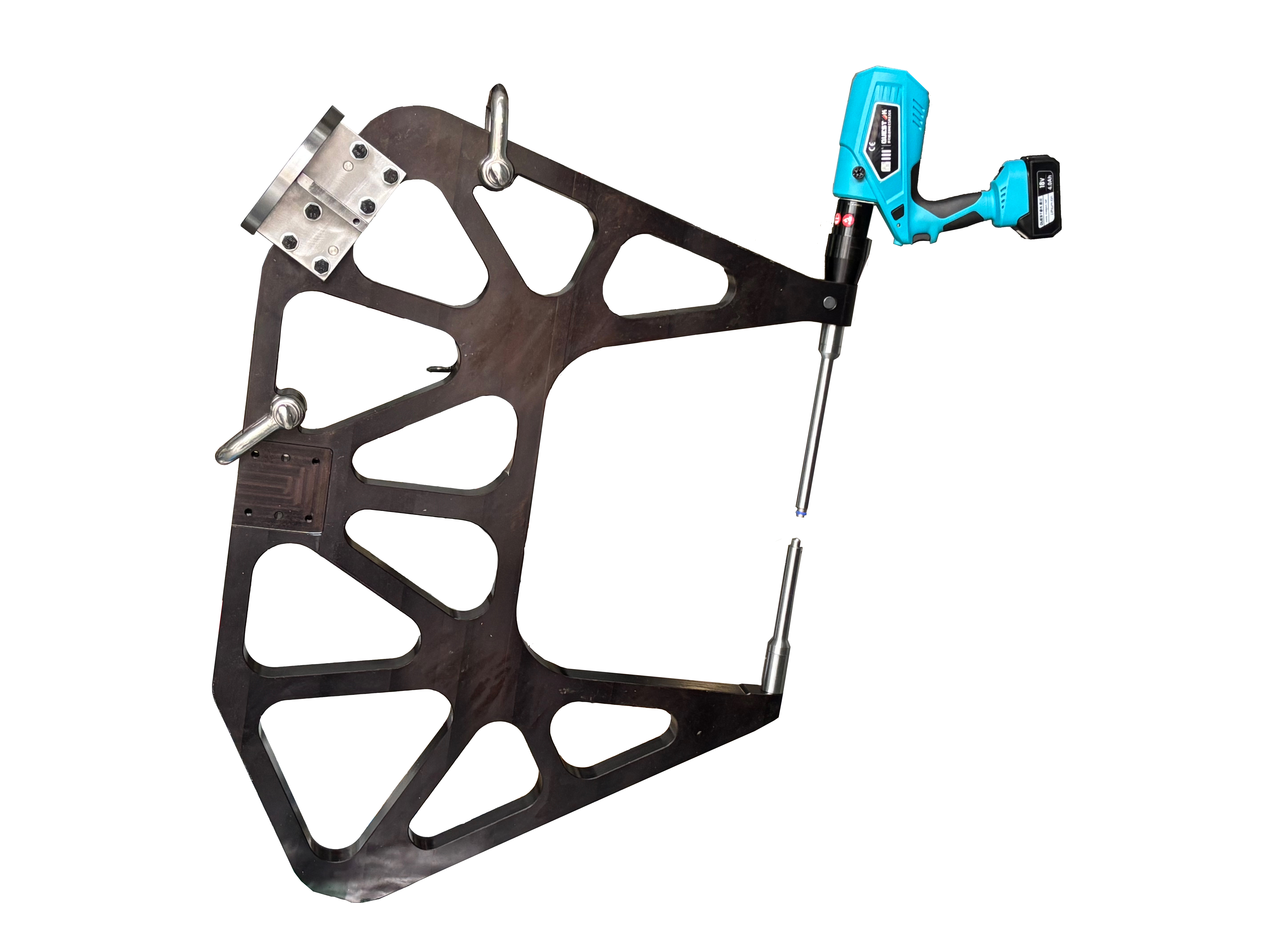 Portable SPR riveting system and clinching tool for automotive production