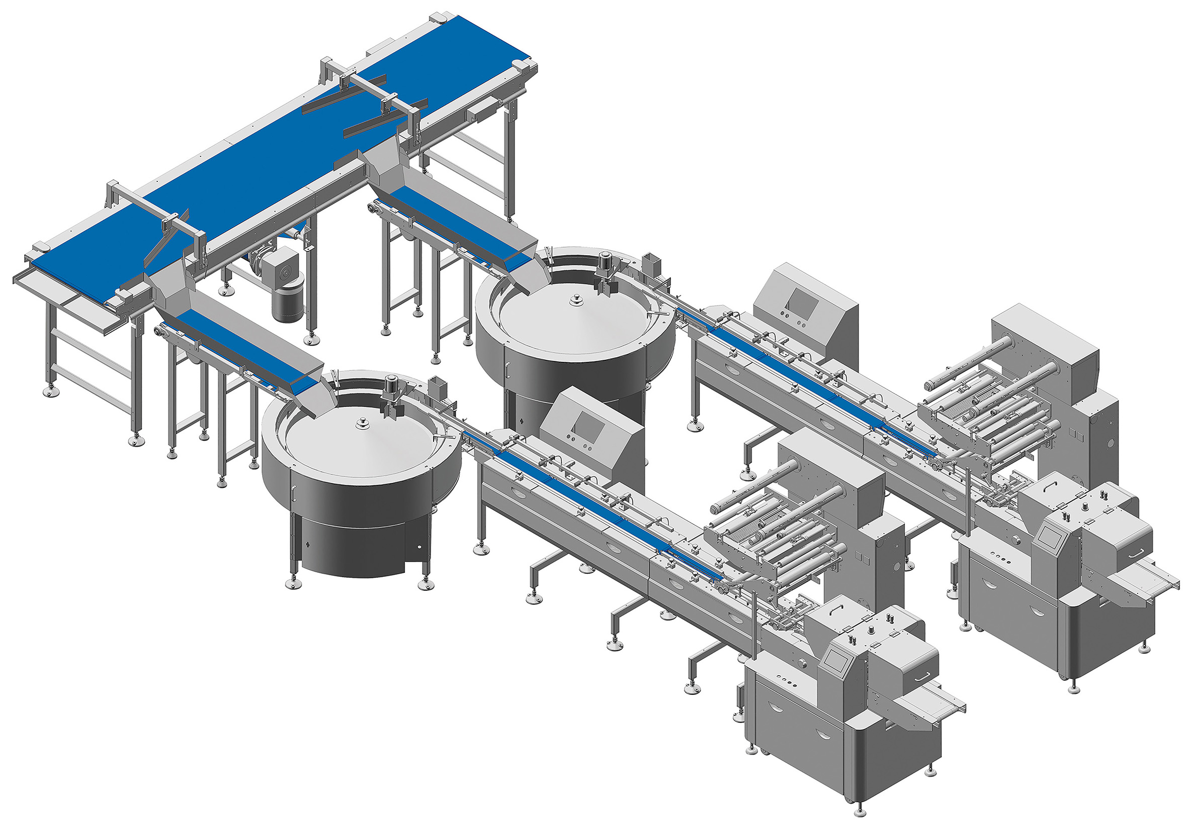 High-speed vertical form fill seal food packing machinery with multihead weigher