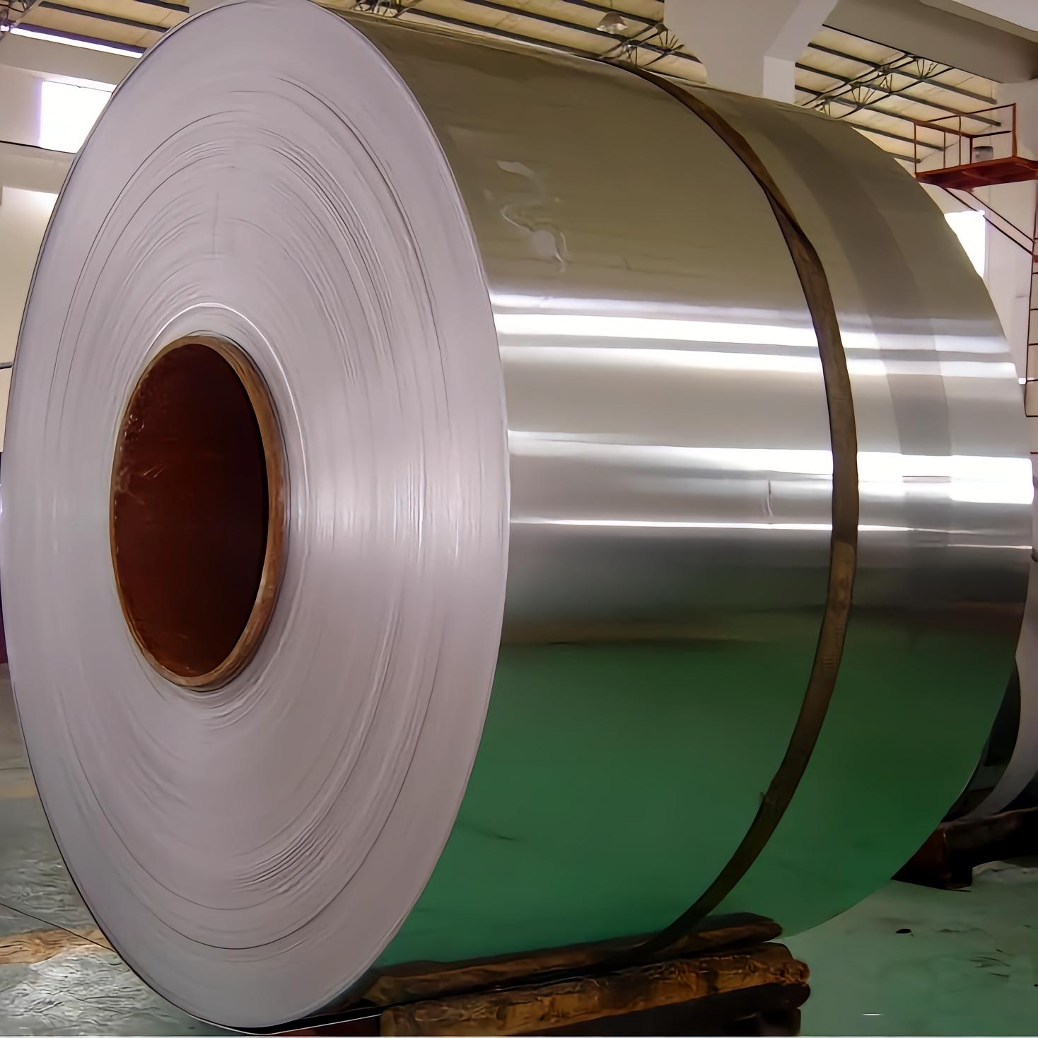 Cold rolled stainless steel coils stored in warehouse for export quality check