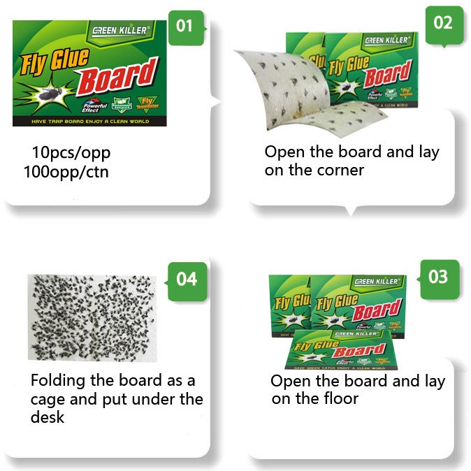Custom-made fly paper sheet product detail