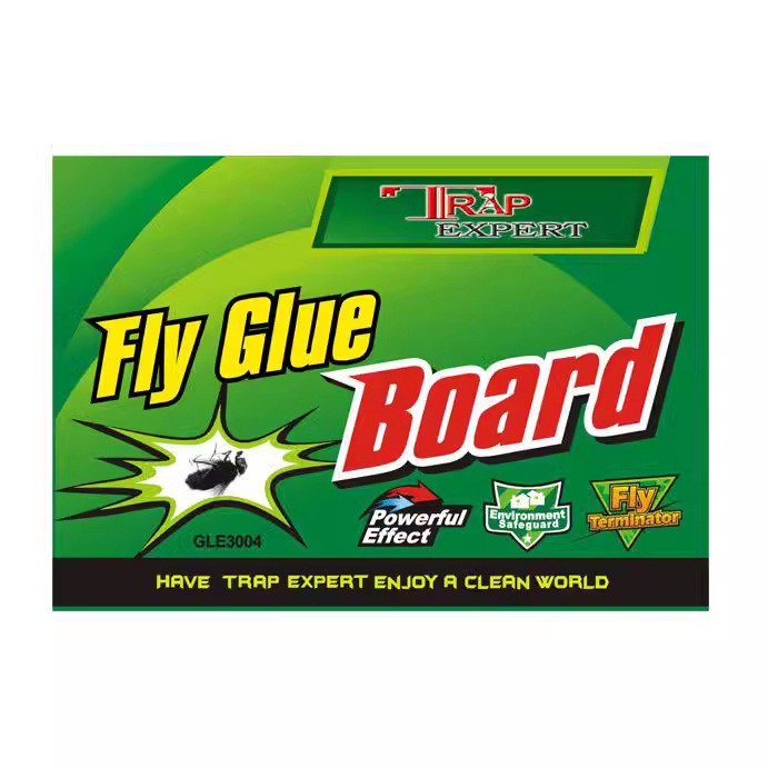 Custom-made fly paper sheets with custom packaging