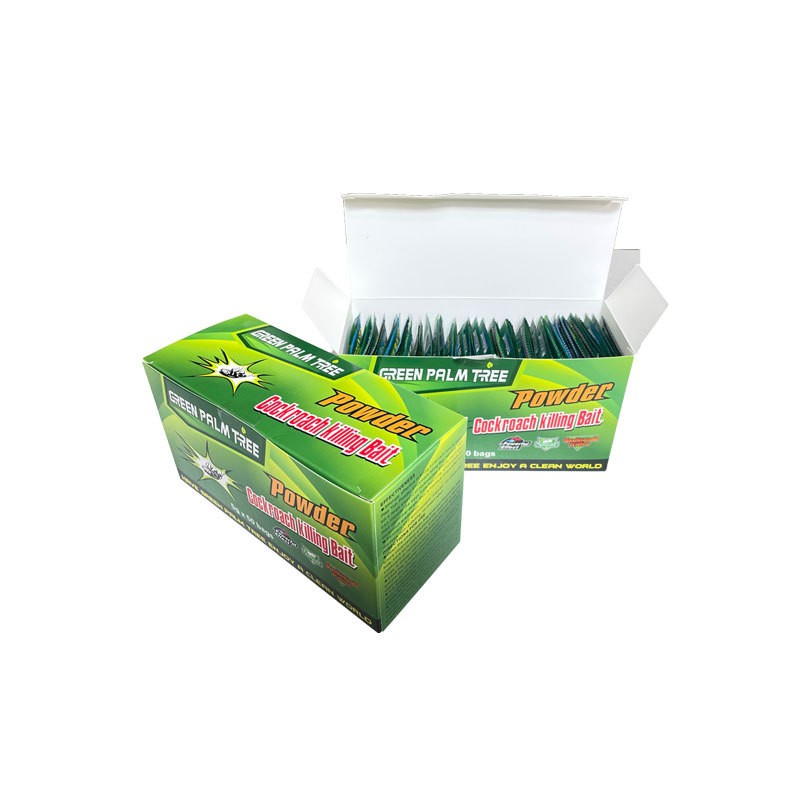 Custom-made cockroach poison and fly poison packaging process