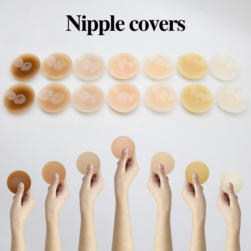 Matt silicone nipple cover with customizable storage packaging