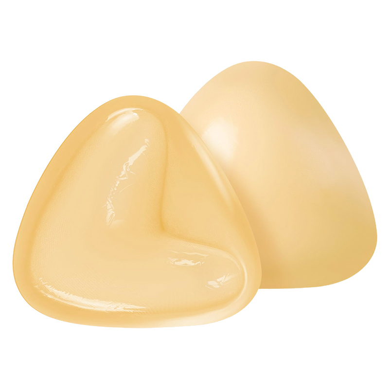 V shaped invisible sticky bra inserts in black and nude colors