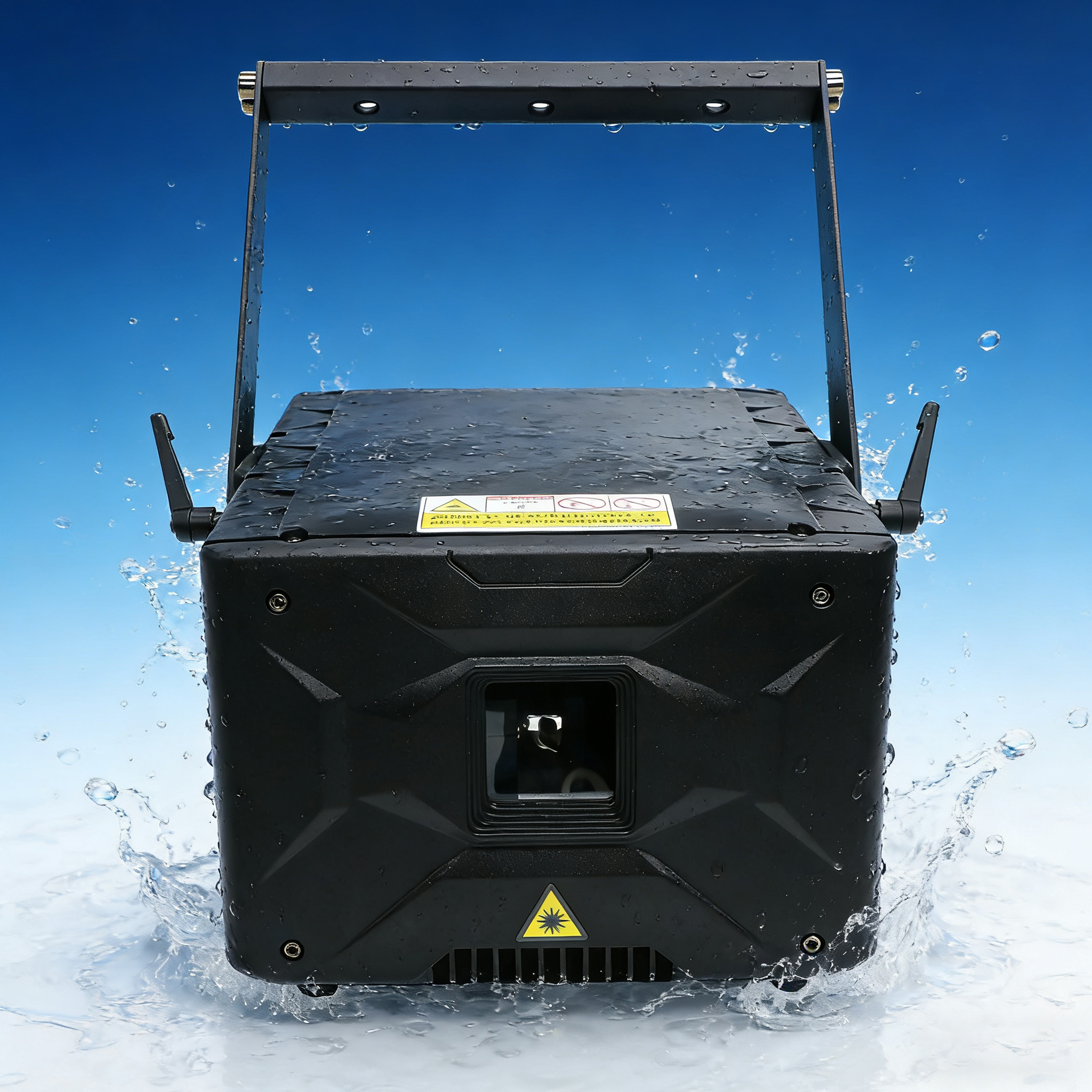 Waterproof testing of outdoor RGB laser projector