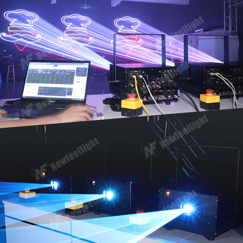 Rear panel interface of professional outdoor laser projector