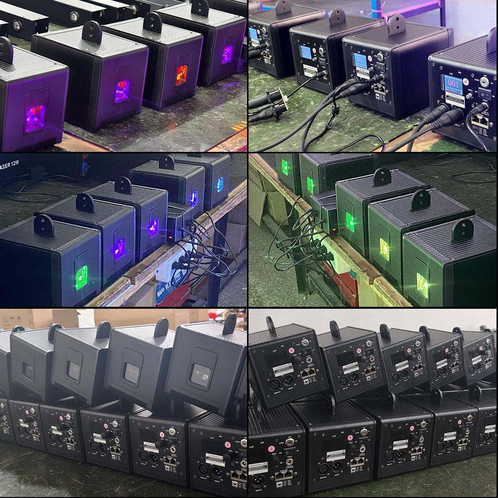 Quality inspection and testing of RGB laser projector components