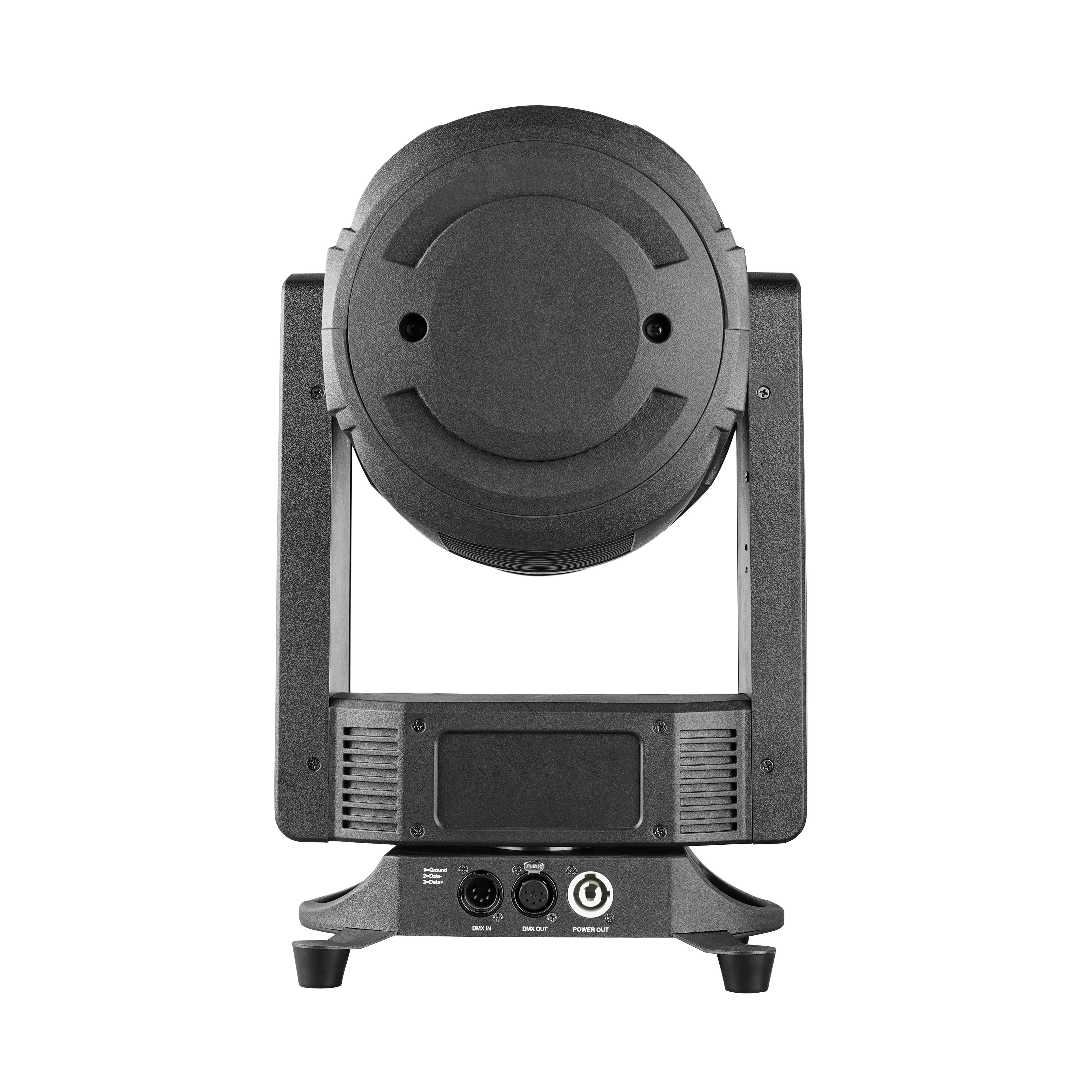 SKYTOUCH 150 White Laser Moving Head Light front view showing the lens and compact housing design