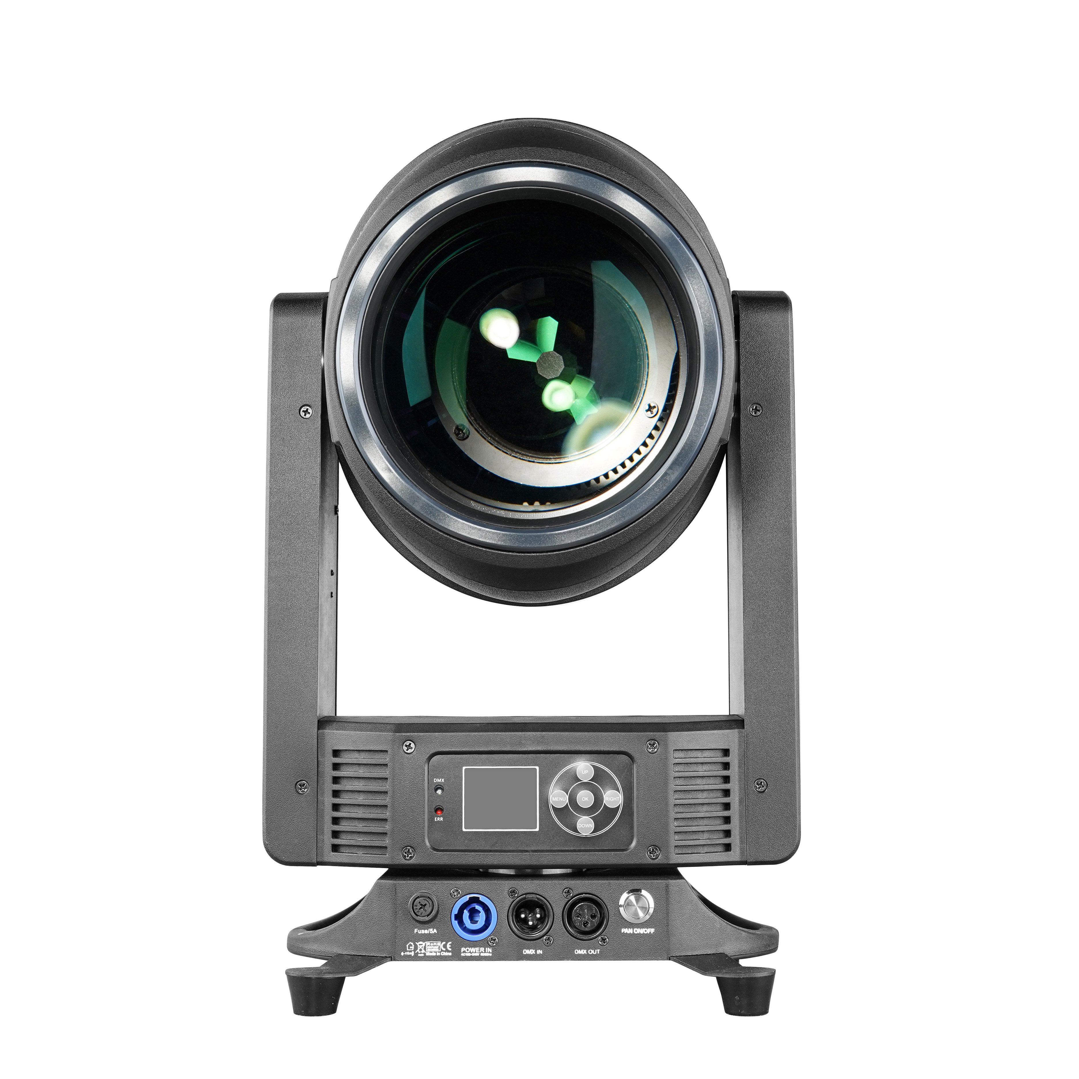 White Laser Moving Head Light back panel and connection ports