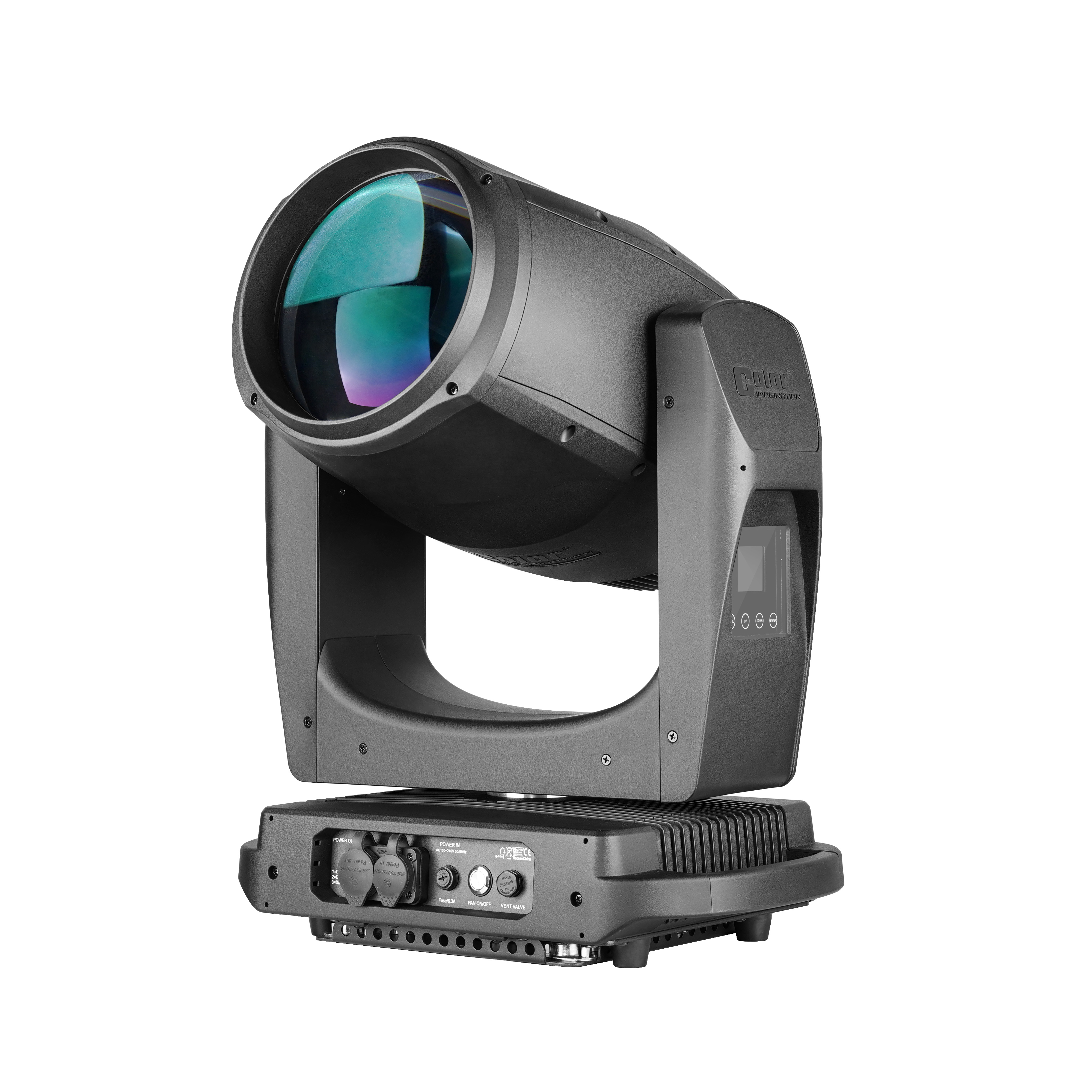 F1500 White Laser Beam Moving Head Light Side View