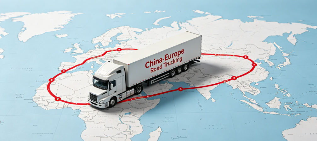 China to Europe Road Trucking Delivery cargo processing and logistics tracking