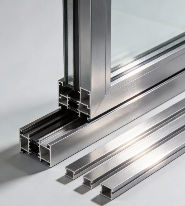Aluminium architectural profile product for casement windows and building projects