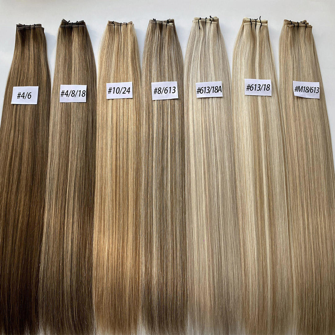 Butterfly Weft Hair Extensions with PU seamless invisible tape and invisible-hole weft
